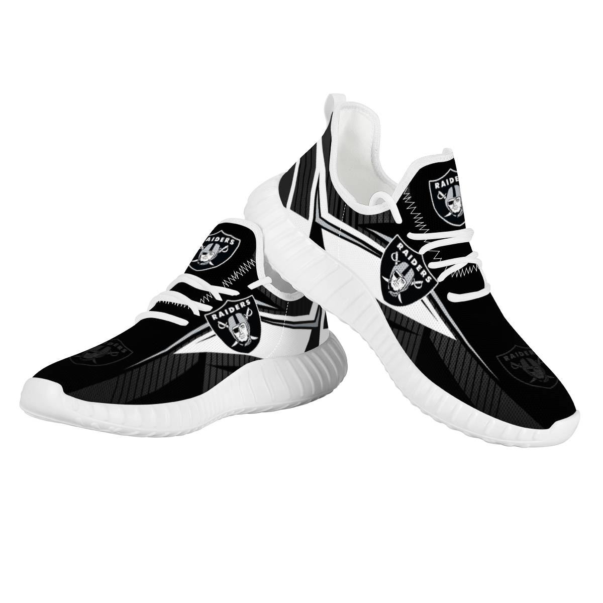 Men's Las Vegas Raiders Mesh Knit Sneakers/Shoes 002